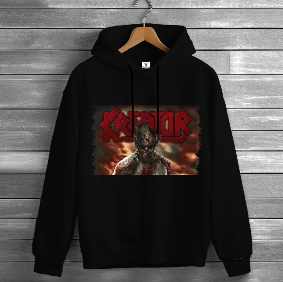 Толстівка Kreator лого гурт рок музика група фанату Rock Band 2 худі оверсайз унісекс ВСІ розміри Преміум тканина