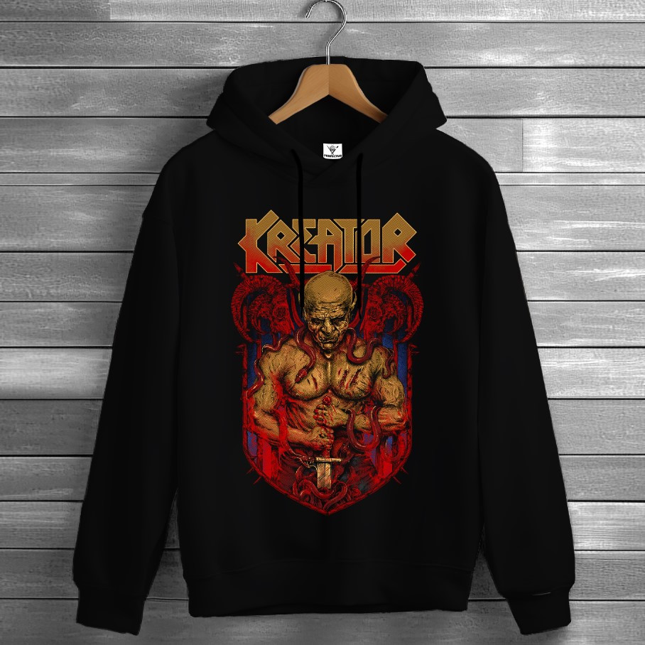 Толстівка Kreator лого гурт рок музика група фанату Rock Band 1 худі оверсайз унісекс ВСІ розміри Преміум тканина
