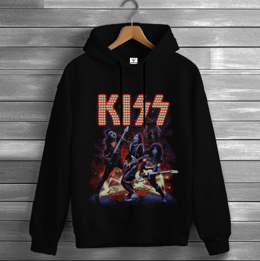 Толстівка Kiss лого гурт рок музика група фанату Rock Band 9 худі оверсайз унісекс ВСІ розміри Преміум тканина