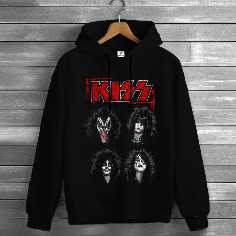 Толстівка Kiss лого гурт рок музика група фанату Rock Band 85 худі оверсайз унісекс ВСІ розміри Преміум тканина