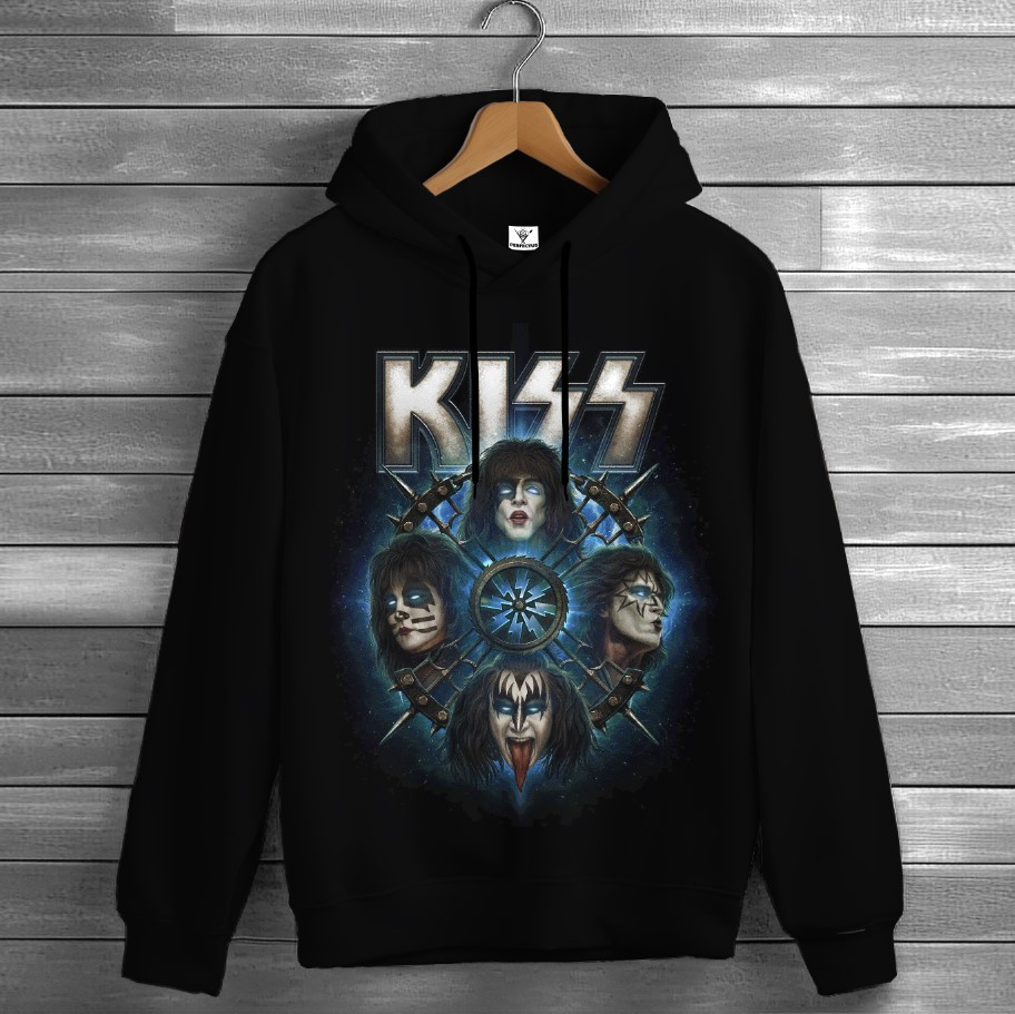 Толстівка Kiss лого гурт рок музика група фанату Rock Band 786 худі оверсайз унісекс ВСІ розміри Преміум тканина