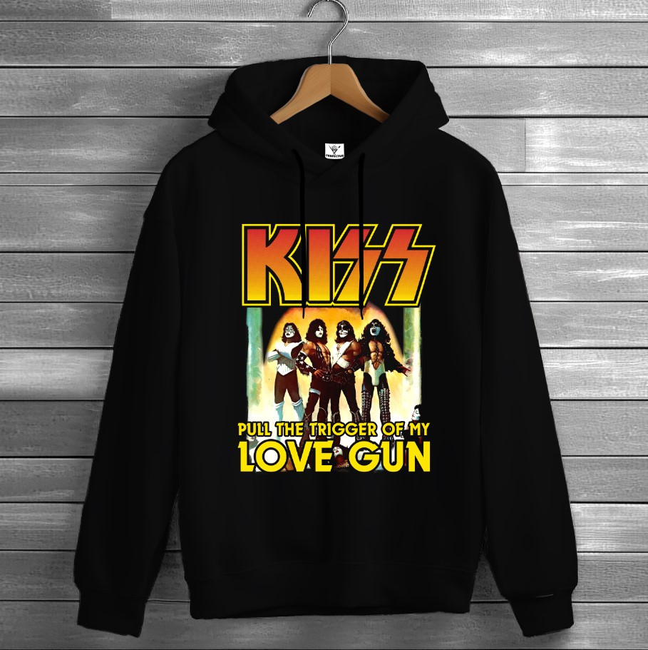 Толстівка Kiss лого гурт рок музика група фанату Rock Band 76336 худі оверсайз унісекс ВСІ розміри Преміум тканина