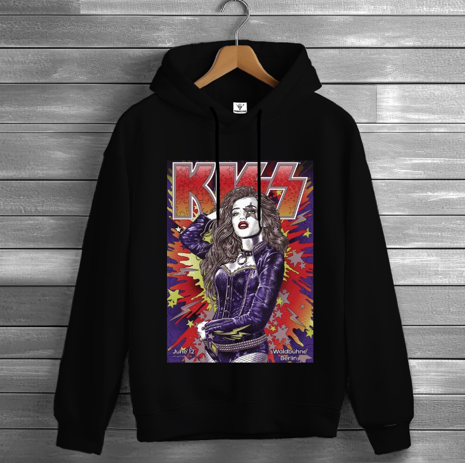Толстівка Kiss лого гурт рок музика група фанату Rock Band 763 худі оверсайз унісекс ВСІ розміри Преміум тканина