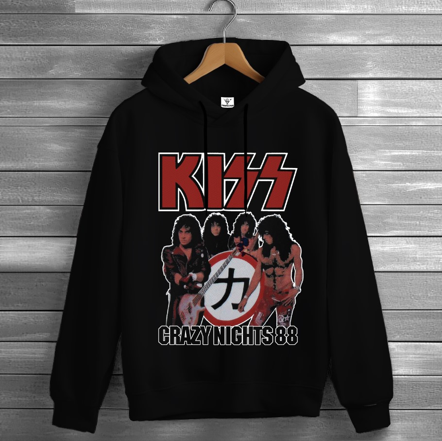 Толстівка Kiss лого гурт рок музика група фанату Rock Band 5 худі оверсайз унісекс ВСІ розміри Преміум тканина