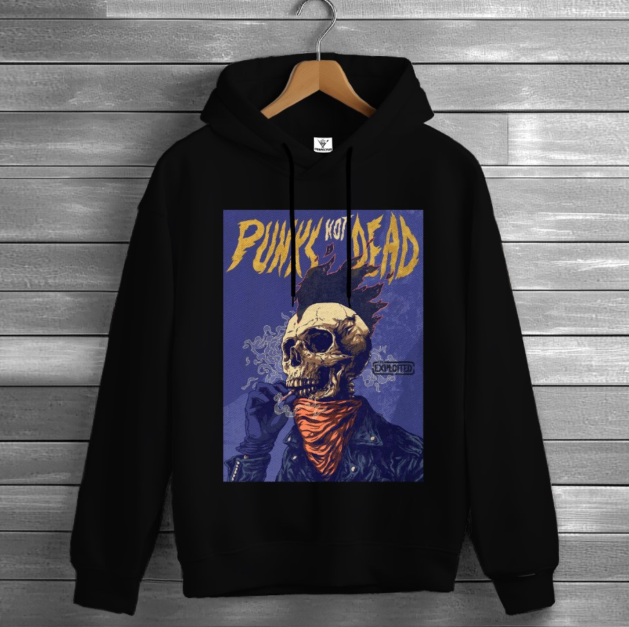 Толстівка The Exploited лого гурт рок музика група 2 худі оверсайз унісекс ВСІ розміри Преміум тканина