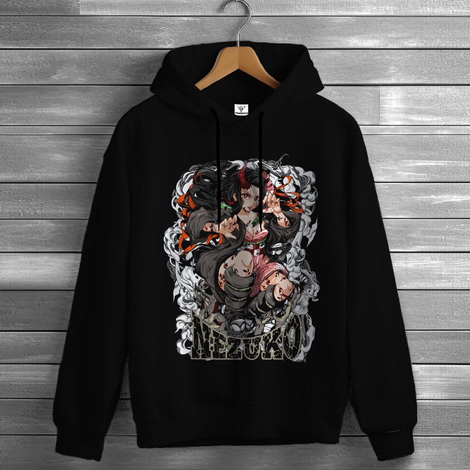 Толстівка Demon Slayer клинок аніме вайб Nezuko Kamado худі оверсайз унісекс ВСІ розміри Преміум тканина