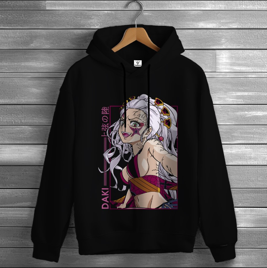 Толстівка Demon Slayer манга Daki худі оверсайз унісекс ВСІ розміри Преміум тканина