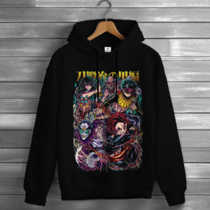 Толстівка Demon Slayer манга 3 худі оверсайз унісекс ВСІ розміри Преміум тканина