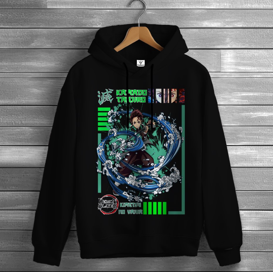 Толстівка Demon Slayer Kamado Tanjiro 1 худі оверсайз унісекс ВСІ розміри Преміум тканина