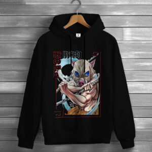 Толстівка Demon Slayer Inosuke худі оверсайз унісекс ВСІ розміри Преміум тканина
