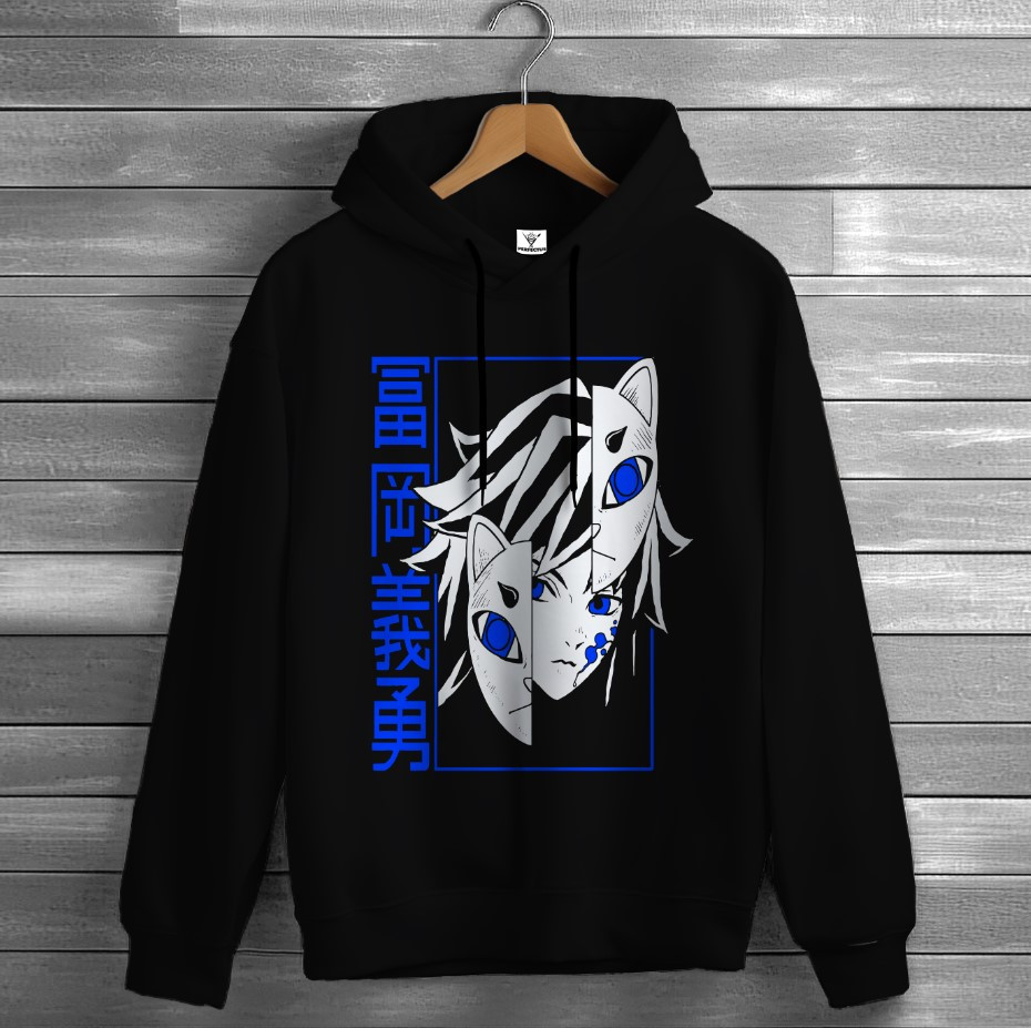 Толстівка Demon Slayer Giyu Tomioka 1 худі оверсайз унісекс ВСІ розміри Преміум тканина