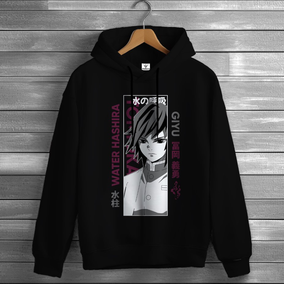 Толстівка Demon Slayer Giyu Tomioka худі оверсайз унісекс ВСІ розміри Преміум тканина