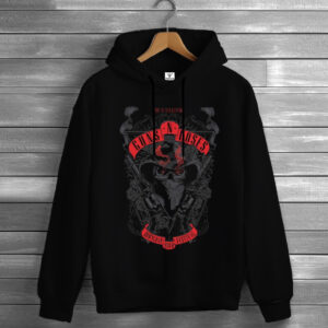 Толстівка Guns N' Roses лого гурт рок музика група 6 худі оверсайз унісекс ВСІ розміри Преміум тканина