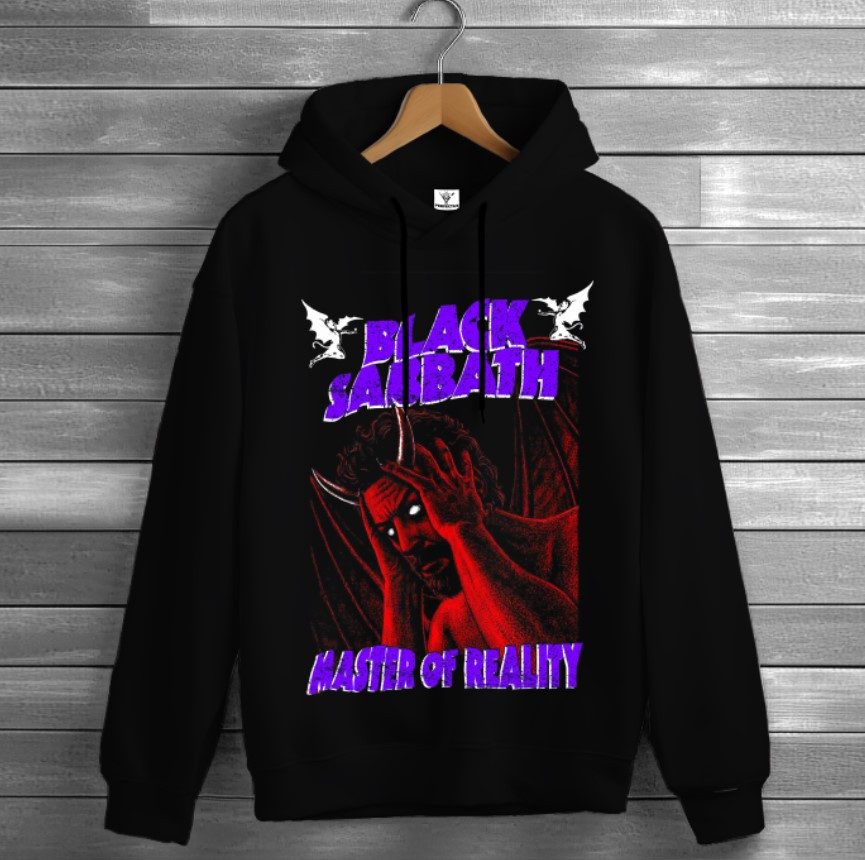 Толстівка Black Sabbath лого гурт рок музика група метал 4 худі оверсайз унісекс ВСІ розміри Преміум тканина