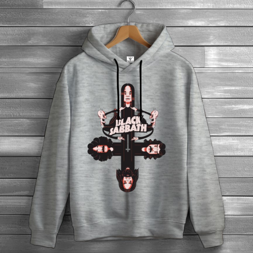 Толстівка Black Sabbath лого гурт рок музика група метал 3 худі оверсайз унісекс ВСІ розміри Преміум тканина
