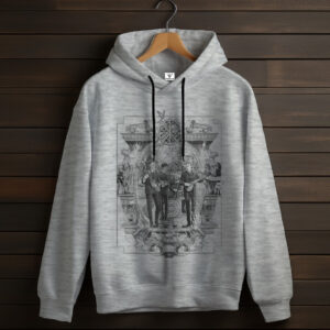 Толстівка The Beatles лого гурт рок музика група фанату Rock Band 7 худі оверсайз унісекс ВСІ розміри Преміум тканина