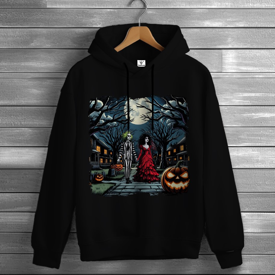 Толстівка Beetlejuice хорор хеловін 24 худі оверсайз унісекс ВСІ розміри Преміум тканина