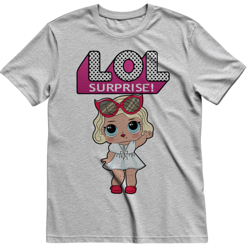 Футболка "LOL Лялька Лол мульт лого" унісекс ВСІ розміри Преміум тканина