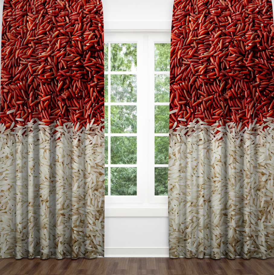 Штори Червоний білий рис басматі текстура Фотоштора ВСІ розміри
