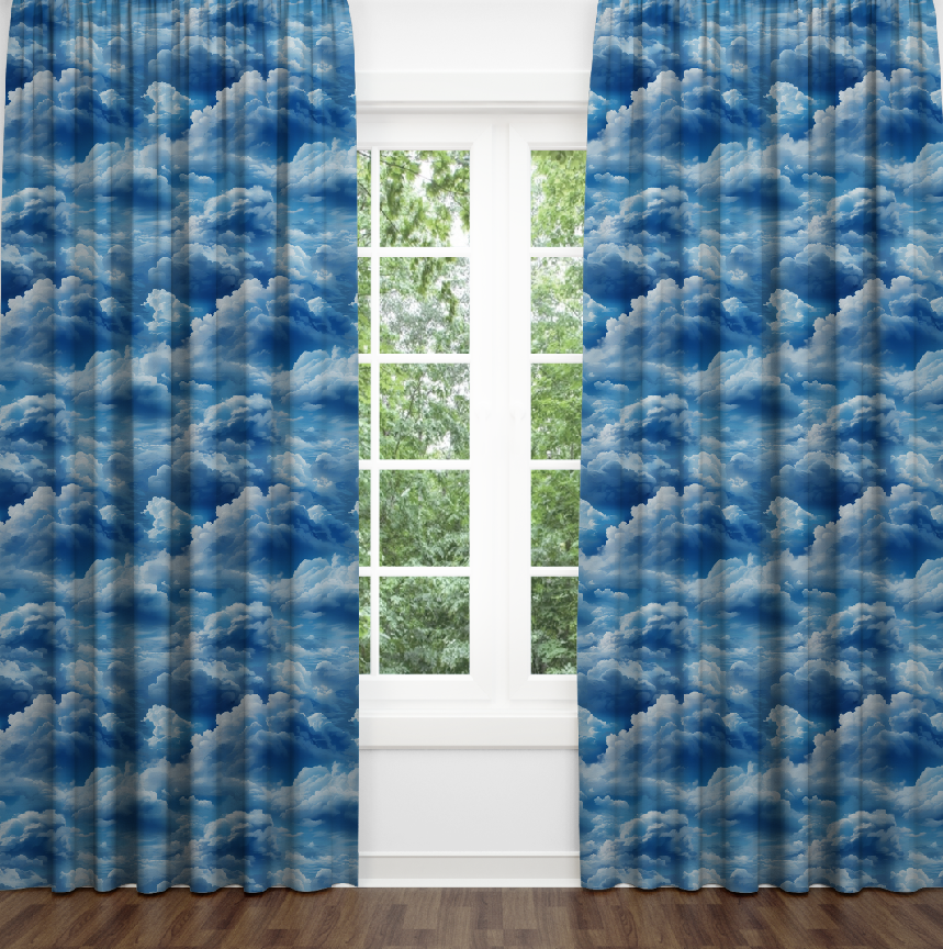 Штори Хмари блакитне небо природа 3 Фотоштора ВСІ розміри