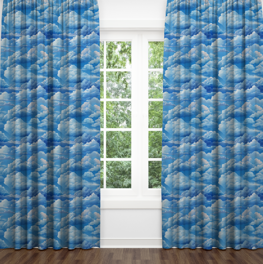 Штори Хмари блакитне небо природа 2 Фотоштора ВСІ розміри
