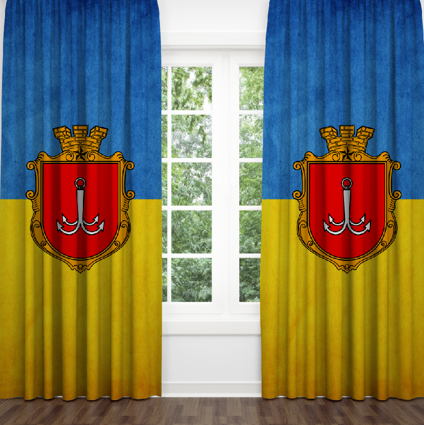 Штори Герб міста Одеса прапор України Фотоштора ВСІ розміри