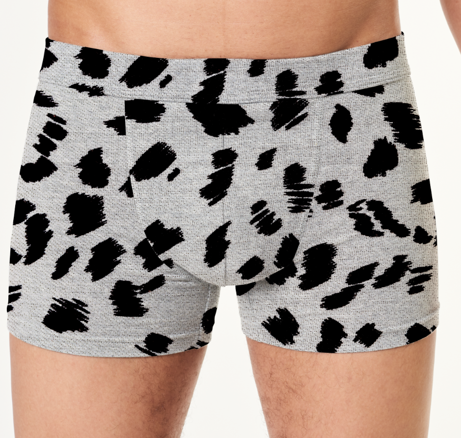 Труси боксери чоловічі Чорні плями долматинець ВСІ розміри Преміум тканина