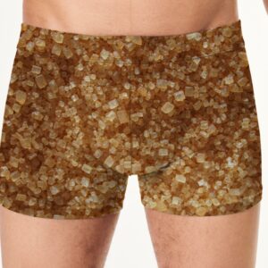 Труси боксери чоловічі Текстура кристалів коричневого цукру ВСІ розміри Преміум тканина