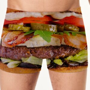 Труси боксери чоловічі Текстура бургера смажене м'ясо їжа ВСІ розміри Преміум тканина