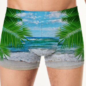Труси боксери чоловічі Природа пляж море пальми ВСІ розміри Преміум тканина