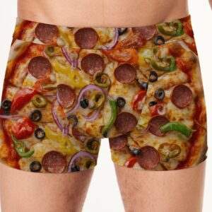 Труси боксери чоловічі Піца крупний план їжа ВСІ розміри Преміум тканина