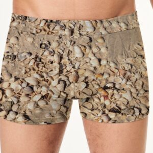 Труси боксери чоловічі Морський пісок мушлі пляж ВСІ розміри Преміум тканина