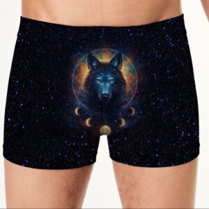 Труси боксери чоловічі Морда вовка тварина хижак 1 ВСІ розміри Преміум тканина