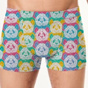 Труси боксери чоловічі З пандами акварель ВСІ розміри Преміум тканина