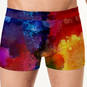 Труси боксери чоловічі Абстракція фарб плями бризки ВСІ розміри Преміум тканина