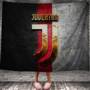 Плед Ювентус футбольний клуб футбол емблема логотип 2 150х200 см