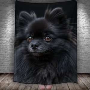 Плед Шпіц собака погляд портрет 150х200 см