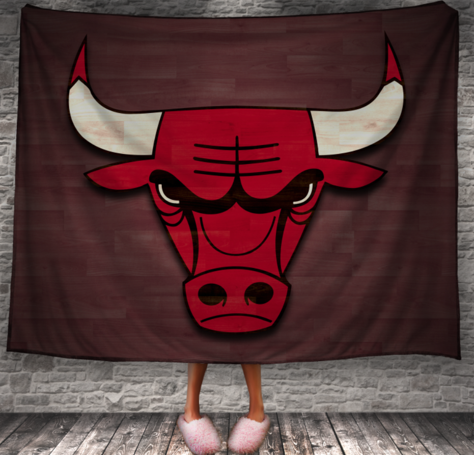 Плед Чікаго булс баскетбол клуб спорт емблема логотип 1 150х200 см