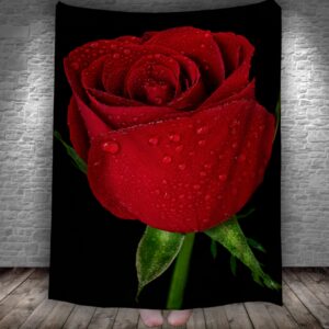 Плед Червона троянда квітка 150х200 см