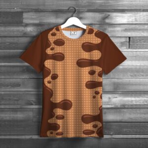 Футболка Шоколадні вафлі 1 ВСІ розміри унісекс 3D принт Преміум тканина