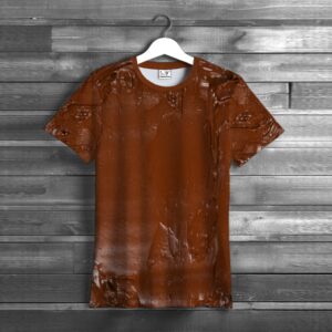 Футболка Шоколадна паста крем шоколад фон текстура ВСІ розміри унісекс 3D принт Преміум тканина