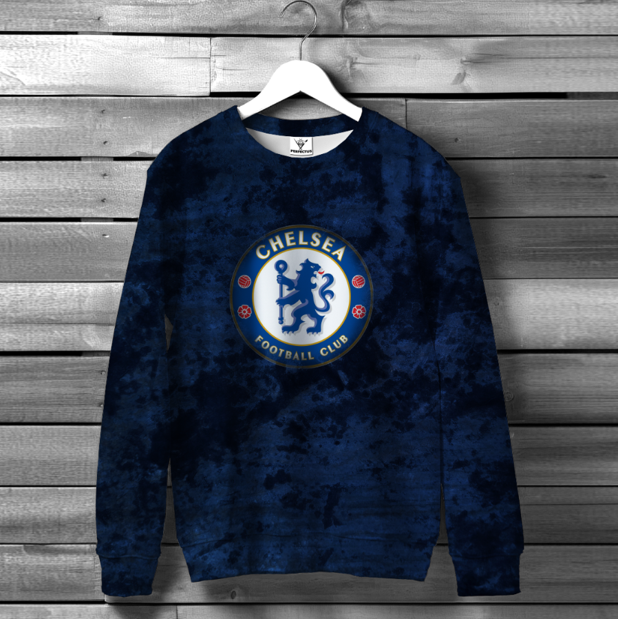 Світшот Челсі футбол клуб емблема лого форма 1 оверсайз унісекс ВСІ розміри Преміум тканина