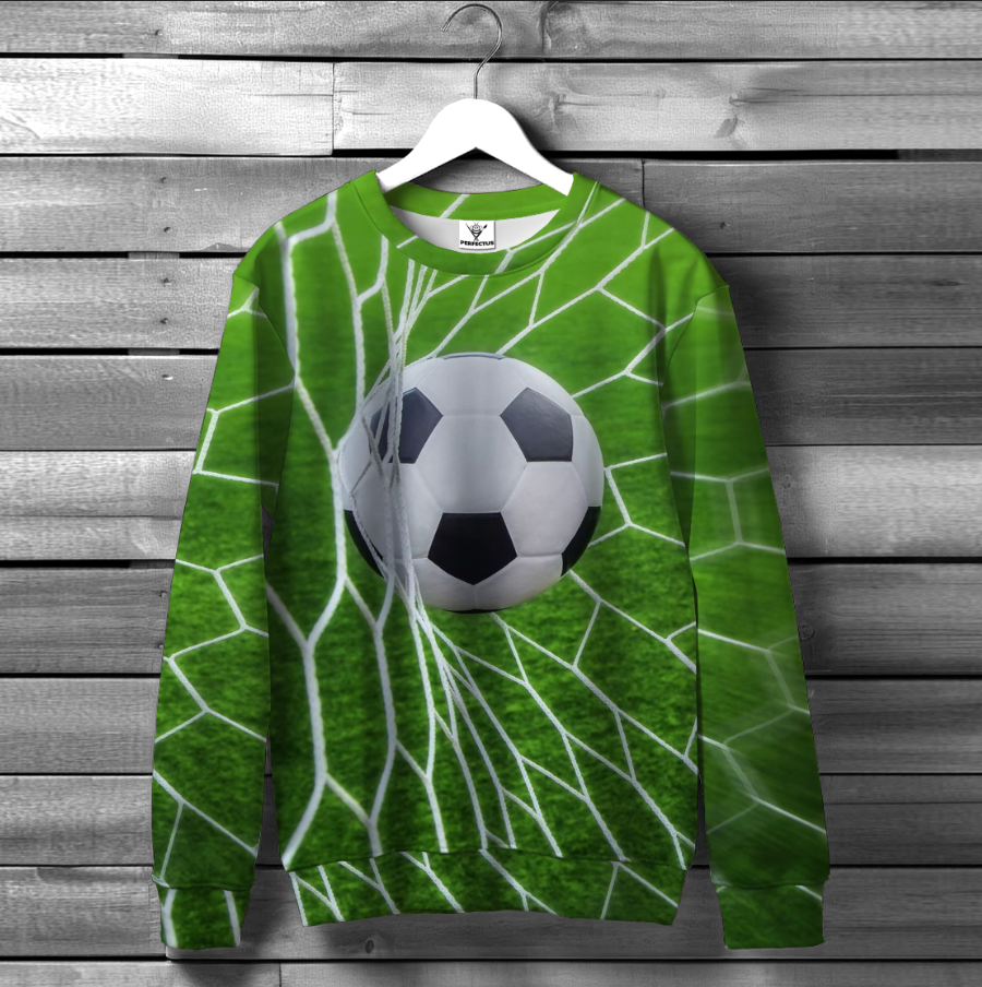 Світшот Футбольний м'яч у воротах оверсайз унісекс ВСІ розміри Преміум тканина