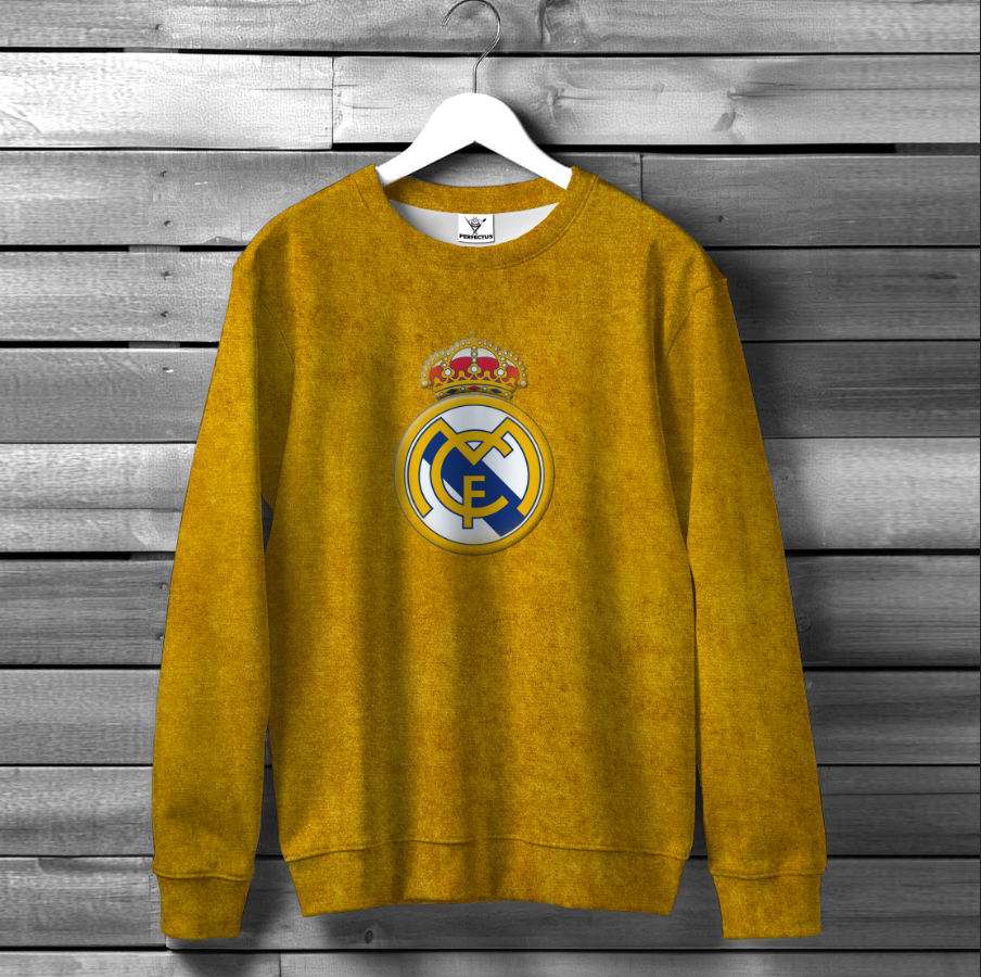 Світшот Реал футбол клуб емблема лого форма 4 оверсайз унісекс ВСІ розміри Преміум тканина