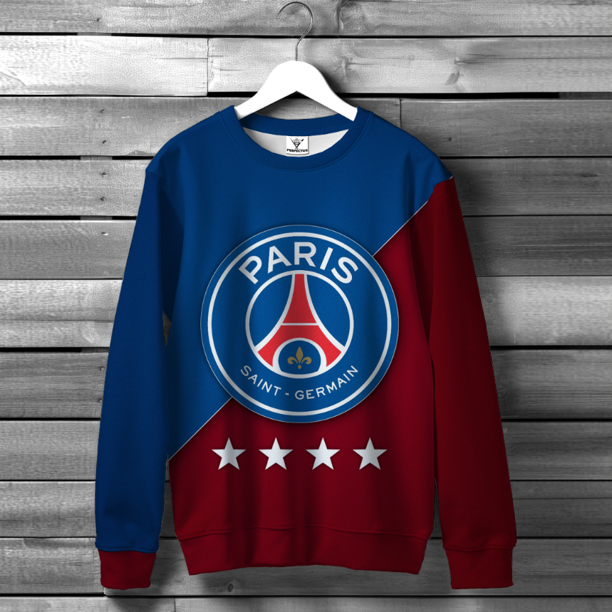 Світшот ПСЖ футбол клуб емблема лого форма оверсайз унісекс ВСІ розміри Преміум тканина