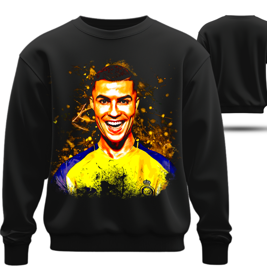 Світшот Кріштіану Роналду футбол 3 оверсайз унісекс Преміум тканина