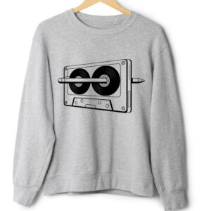 Світшот Касета ретро 90 ті арт музика оверсайз унісекс Преміум тканина