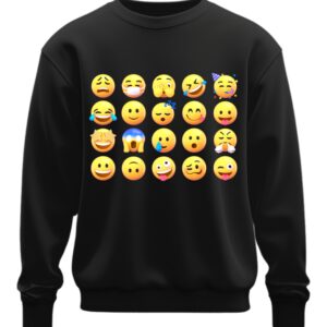Світшот Емодзі смайлики соцмережі оверсайз унісекс Преміум тканина