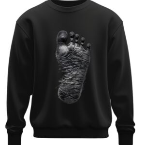 Світшот Відбиток ноги стопи людини оверсайз унісекс Преміум тканина
