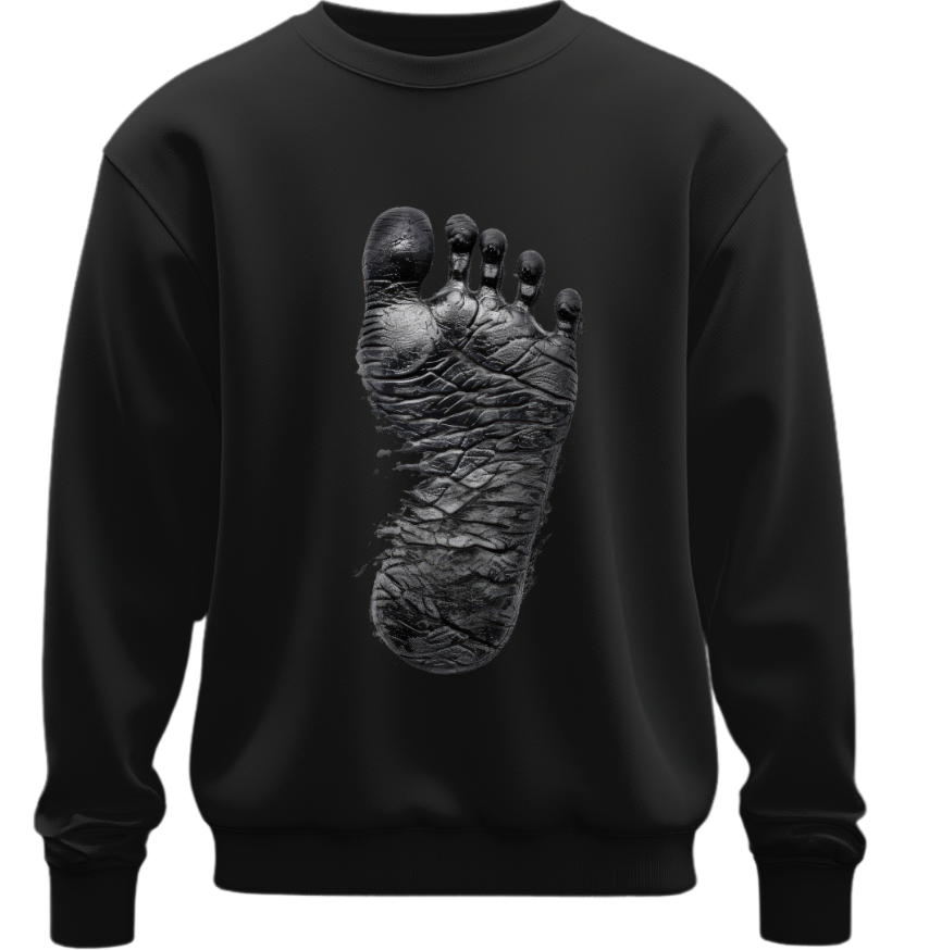 Світшот Відбиток ноги стопи людини оверсайз унісекс Преміум тканина